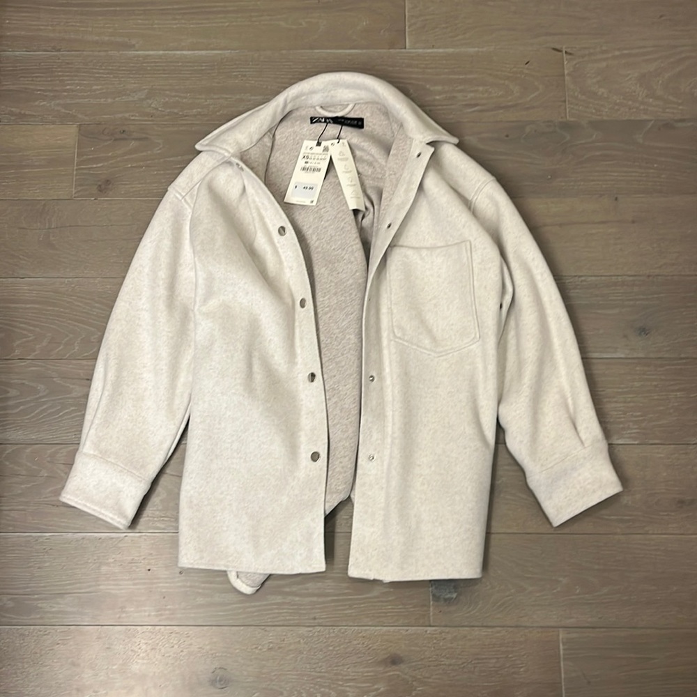 Zara oversized throw coat